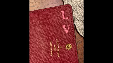 Getting my Louis Vuitton Passport Cover Hot Stamped 